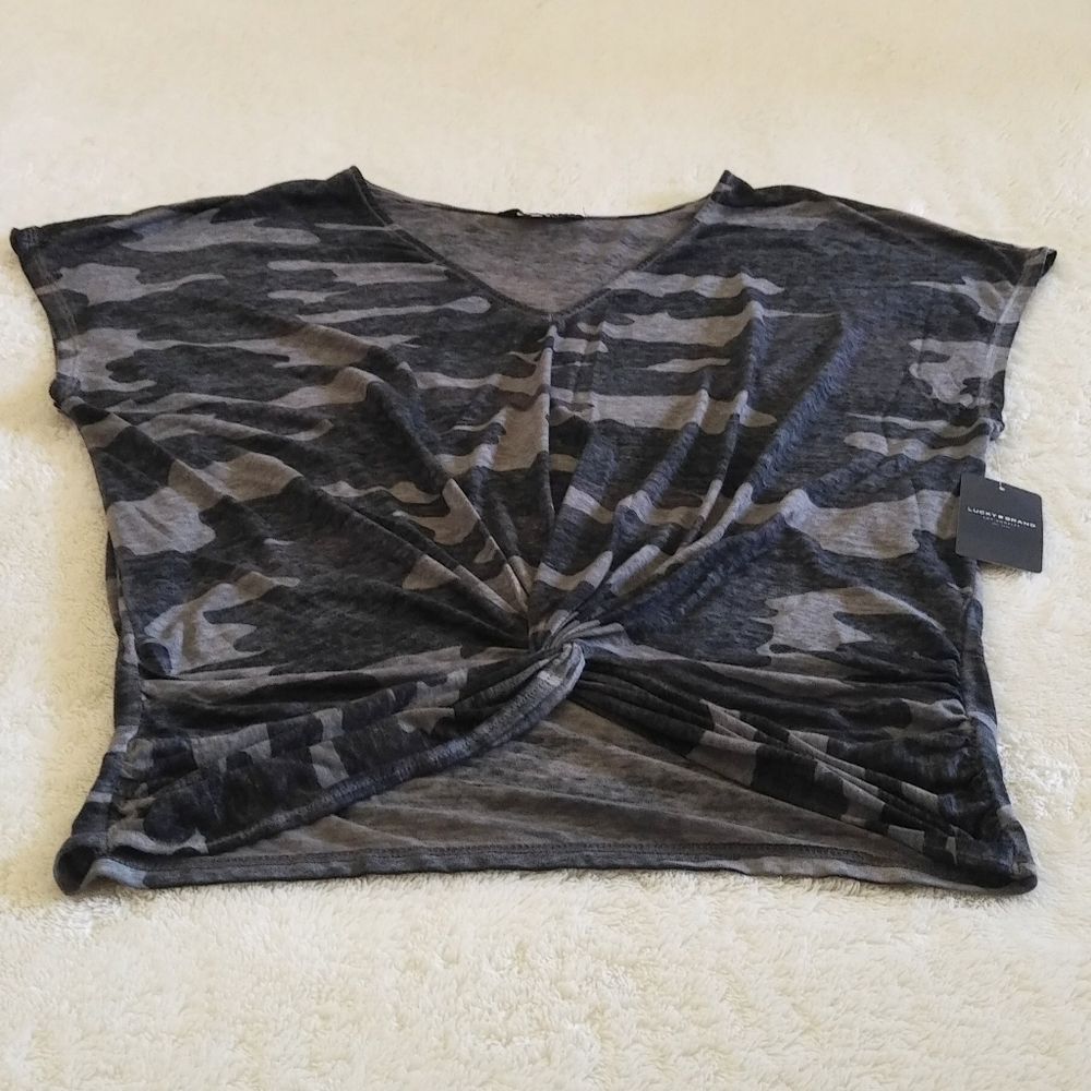 Lucky🍀 Brand Camouflage Print Top - Picture 9 of 12